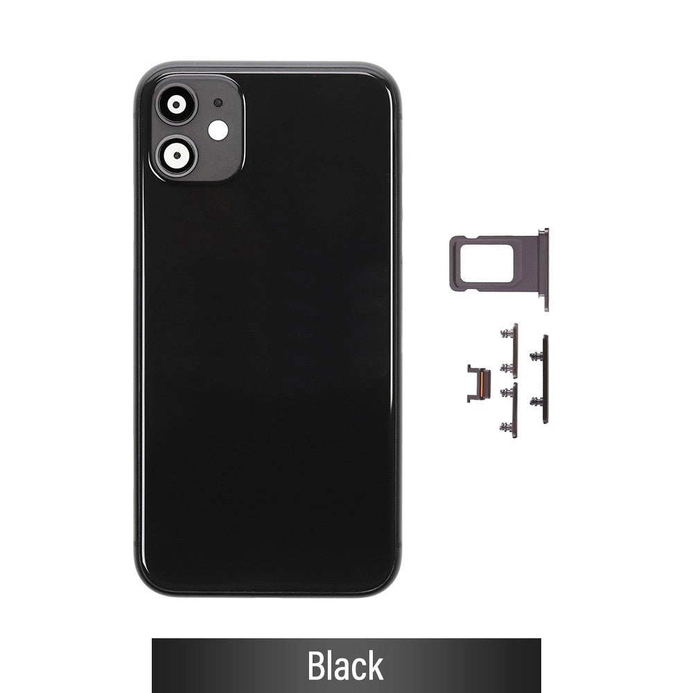 Rear Housing for iPhone 11 (NO LOGO)-Black Rear Housing for iPhone 11 (NO LOGO)-Black